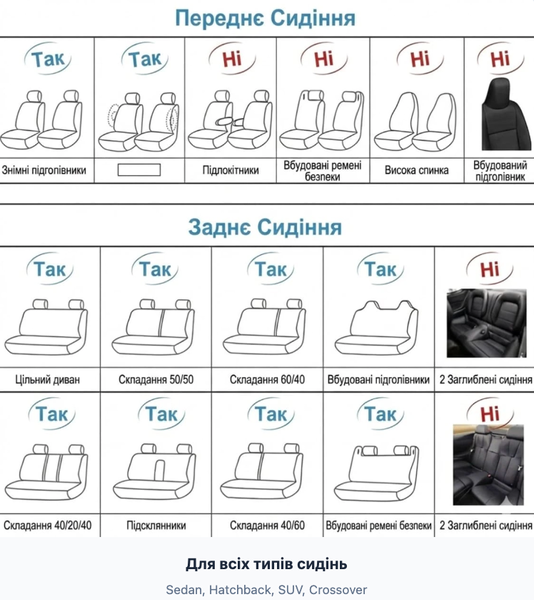 Чохли на сидіння авто з еко-шкіри 64748 фото